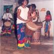 Mandjou playing with Tayel in 2005.